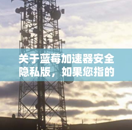 关于蓝莓加速器安全隐私版，如果您指的是某个特定软件或硬件产品的安全隐私版本，以下是一些一般性的建议和解释，可能对您有所帮助