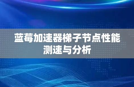 蓝莓加速器梯子节点性能测速与分析