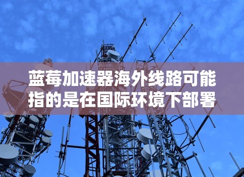 蓝莓加速器海外线路可能指的是在国际环境下部署和配置蓝莓加速器，以实现更高效的数据传输和网络性能优化。以下是一些可能的步骤和考虑因素