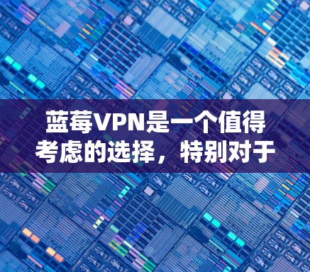 蓝莓VPN是一个值得考虑的选择，特别对于注重隐私和安全的用户。以下是对蓝莓VPN的综合分析和建议