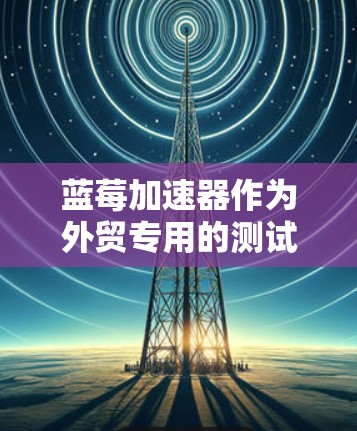 蓝莓加速器作为外贸专用的测试设备，需要在性能、设计和成本控制方面兼顾，以满足不同市场的需求。以下是对蓝莓加速器外贸应用的详细分析和建议