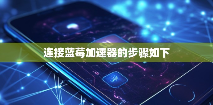 连接蓝莓加速器的步骤如下