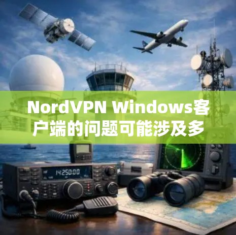 NordVPN Windows客户端的问题可能涉及多个方面，以下是一些常见问题及解决方法